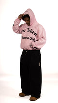 light pink Just Believe Hoodie